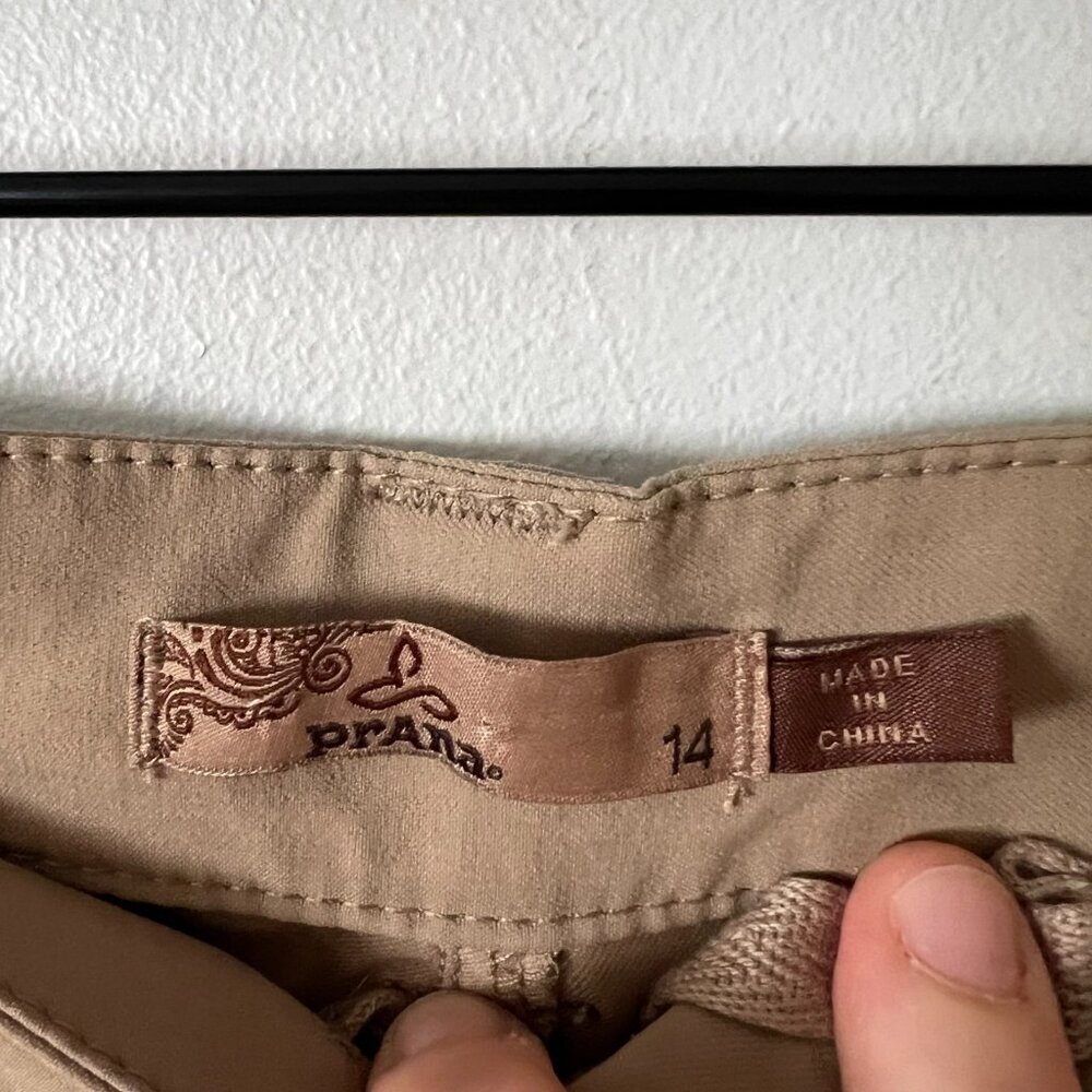 Prana Monarch Convertible Zip-Off Hiking Pants Tan Women's Size 14 - Picture 4 of 8